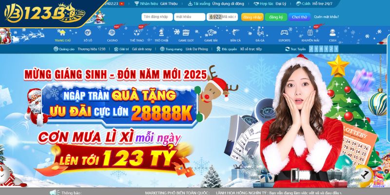 Truy cập trang chủ 123B chính thức